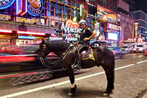 Polizia a cavallo a New York